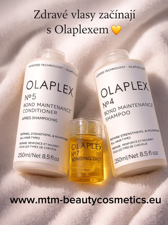 💛 Zdravé vlasy začínají s Olaplexem Dopřejte svým vlasům sílu a lesk s ikonickou trojicí Olaplex: 🧴 No.4 Bond Maintenance...